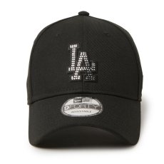 画像2: NEWERA（ニューエラ）“9FORTY Rhinestone ラインストーン ロサンゼルス・ドジャース ブラック” (2)