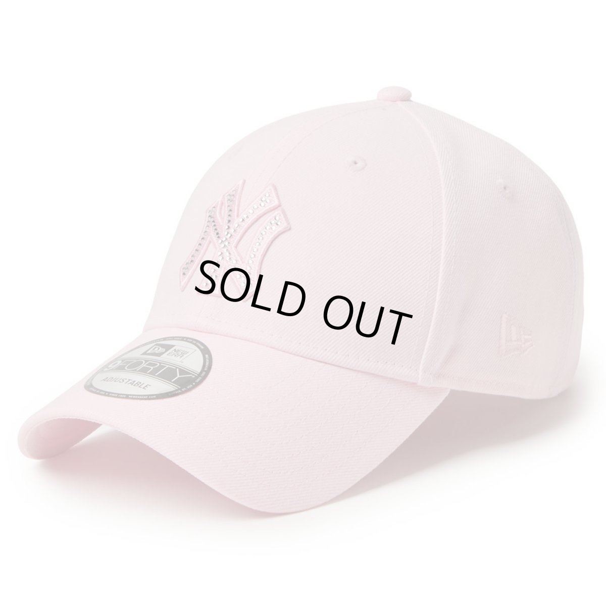 画像1: NEWERA（ニューエラ）“9FORTY Rhinestone ラインストーン ニューヨーク・ヤンキース ピンク” (1)