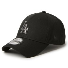 画像1: NEWERA（ニューエラ）“9FORTY Rhinestone ラインストーン ロサンゼルス・ドジャース ブラック” (1)