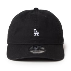 画像2: NEWERA（ニューエラ）“ 9TWENTY ウォッシュドコットン Mini Logo ロサンゼルス・ドジャース ブラック/ホワイト” (2)