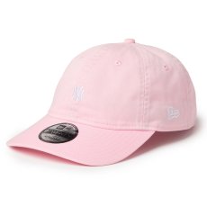 画像1: NEWERA（ニューエラ）“9TWENTY ウォッシュドコットン Mini Logo ニューヨーク・ヤンキース ピンク/ホワイト” (1)