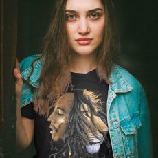 画像4: ZION ROOTSWEAR（ザイオンルーツウエア） “BOB MARLEY PROFILE LION/MARLEY TEE” (4)