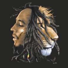 画像2: ZION ROOTSWEAR（ザイオンルーツウエア） “BOB MARLEY PROFILE LION/MARLEY TEE” (2)