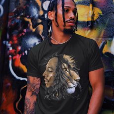 画像3: ZION ROOTSWEAR（ザイオンルーツウエア） “BOB MARLEY PROFILE LION/MARLEY TEE” (3)