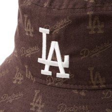 画像8: NEWERA（ニューエラ）“バケット01 MLB Jacquard ロサンゼルス・ドジャース ブラウン” (8)