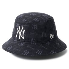 画像1: NEWERA（ニューエラ）“バケット01 MLB Jacquard ニューヨーク・ヤンキース ブラック” (1)