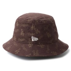 画像5: NEWERA（ニューエラ）“バケット01 MLB Jacquard ロサンゼルス・ドジャース ブラウン” (5)