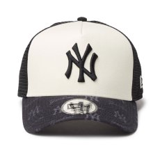 画像2: NEWERA（ニューエラ）“9FORTY A-Frame トラッカー MLB Jacquard ニューヨーク・ヤンキース ブラック” (2)