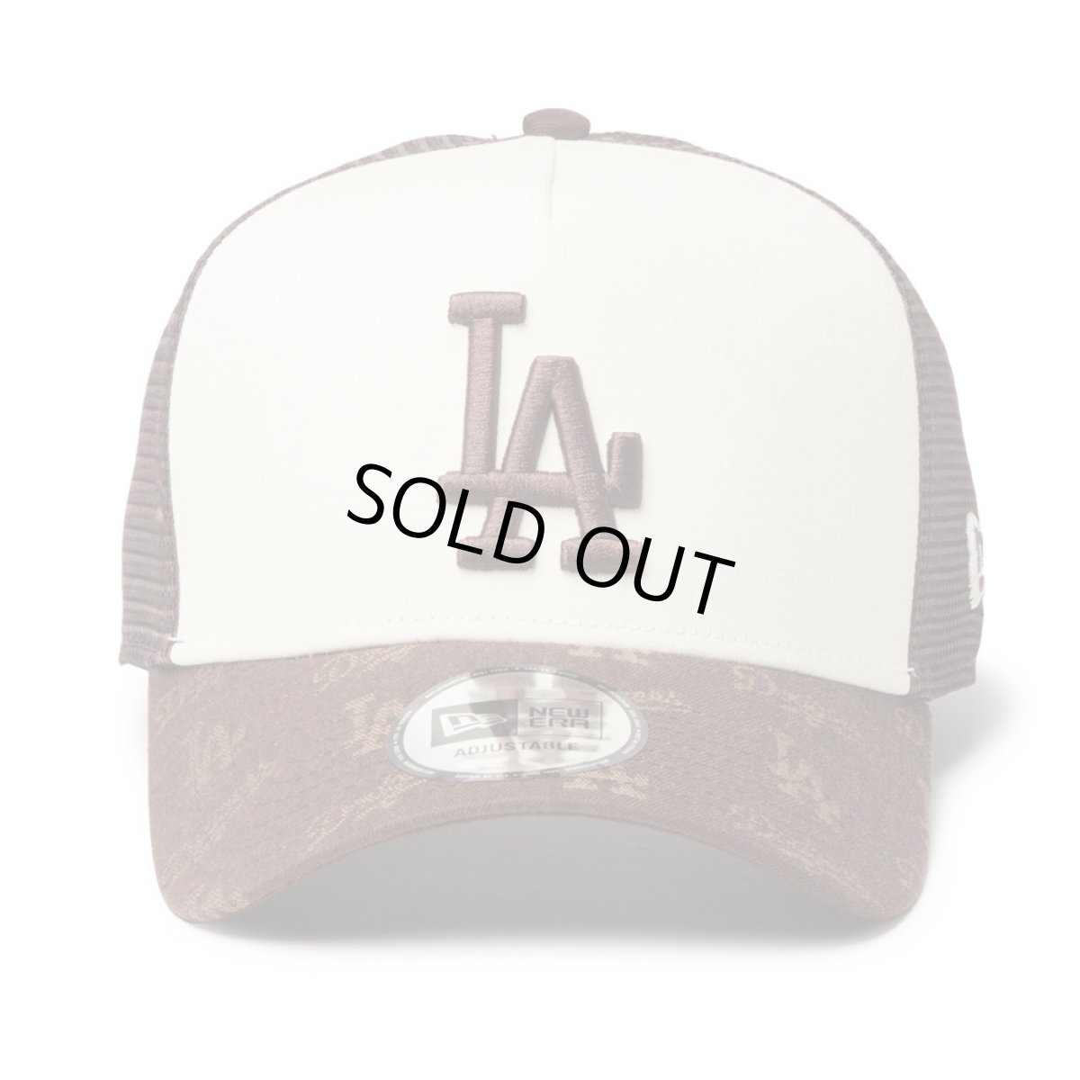 画像2: NEWERA（ニューエラ）“9FORTY A-Frame トラッカー MLB Jacquard ロサンゼルス・ドジャース ブラウン” (2)