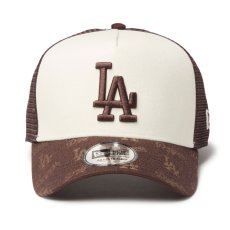画像2: NEWERA（ニューエラ）“9FORTY A-Frame トラッカー MLB Jacquard ロサンゼルス・ドジャース ブラウン” (2)