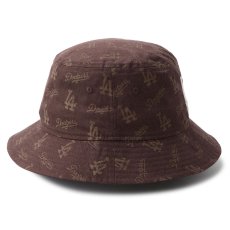 画像6: NEWERA（ニューエラ）“バケット01 MLB Jacquard ロサンゼルス・ドジャース ブラウン” (6)
