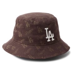 画像3: NEWERA（ニューエラ）“バケット01 MLB Jacquard ロサンゼルス・ドジャース ブラウン” (3)