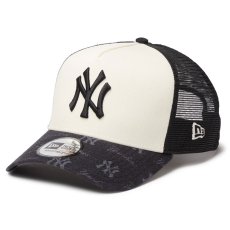 画像1: NEWERA（ニューエラ）“9FORTY A-Frame トラッカー MLB Jacquard ニューヨーク・ヤンキース ブラック” (1)