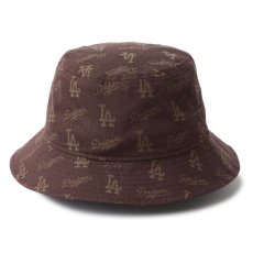 画像4: NEWERA（ニューエラ）“バケット01 MLB Jacquard ロサンゼルス・ドジャース ブラウン” (4)