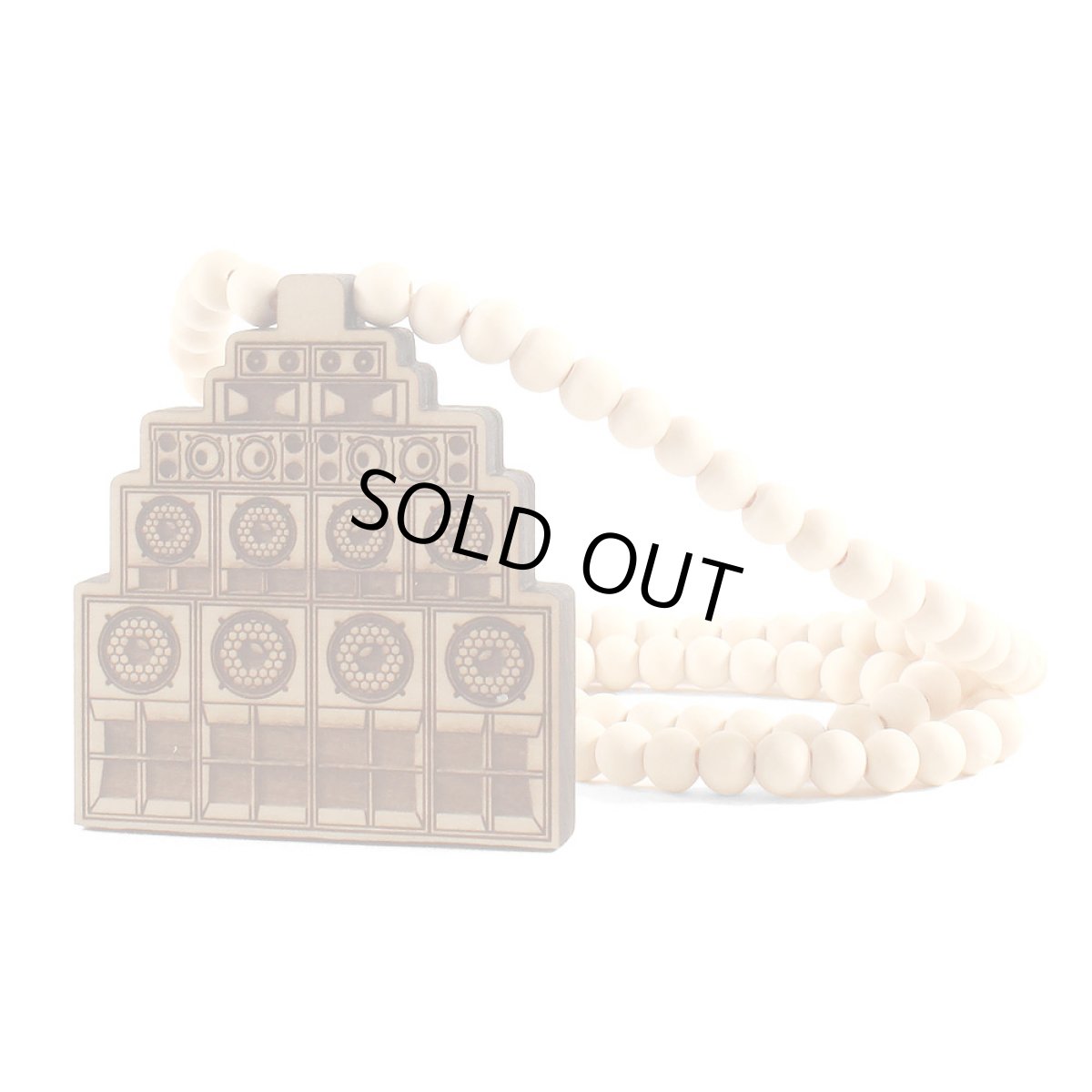 画像1: 【2026.06.20再入荷】KINGSIZE（キングサイズ）“SOUND SYSTEM WOOD NECKLACE” (1)