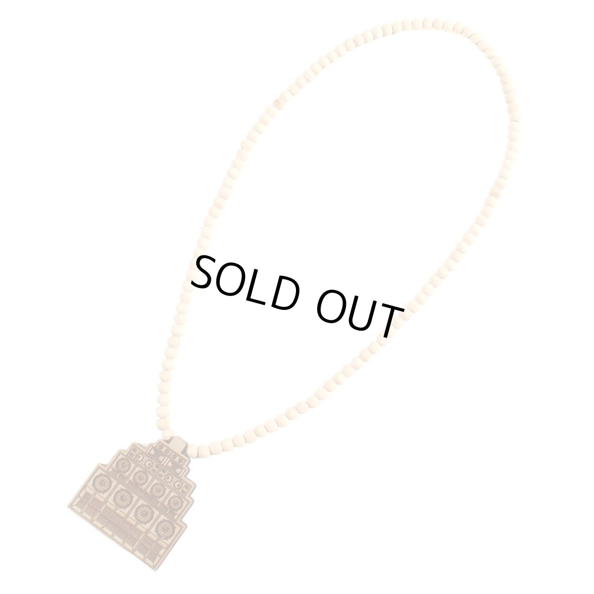 画像2: 【2026.06.20再入荷】KINGSIZE（キングサイズ）“SOUND SYSTEM WOOD NECKLACE” (2)