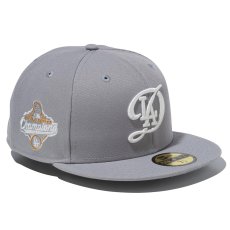 画像1: NEWERA（ニューエラ）“59FIFTY World Series Champion 2025 ロサンゼルス・ドジャース シティーコネクトロゴ グレー” (1)