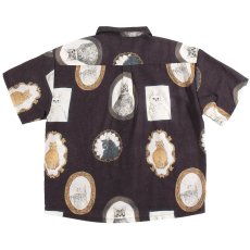 画像2: KINGSIZE（キングサイズ）“VINTAGE CAT PRING S/S SHIRT” (2)