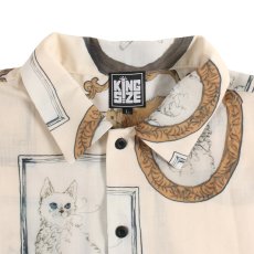 画像3: KINGSIZE（キングサイズ）“VINTAGE CAT PRING S/S SHIRT” (3)