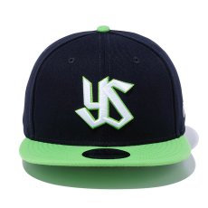 画像2: NEWERA（ニューエラ）“9FIFTY 東京ヤクルトスワローズ ネイビー ライムグリーンバイザー” (2)