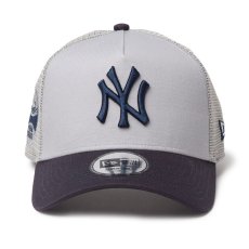 画像3: NEWERA（ニューエラ）“9FORTY A-Frame トラッカー MLB Side Patch ニューヨーク・ヤンキース グレー/ネイビー” (3)