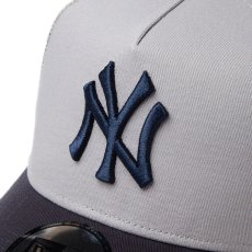画像8: NEWERA（ニューエラ）“9FORTY A-Frame トラッカー MLB Side Patch ニューヨーク・ヤンキース グレー/ネイビー” (8)