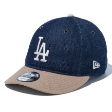 画像1: NEWERA（ニューエラ）“9THIRTY BBQ Denim ロサンゼルス・ドジャース デニム/キャメル” (1)