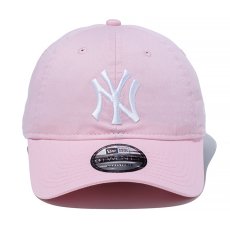 画像2: NEWERA（ニューエラ）“9TWENTY ニューヨーク・ヤンキース ウォッシュドコットン ピンク × ホワイト” (2)