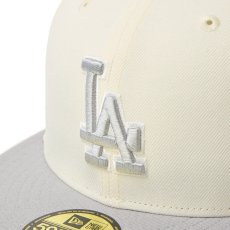画像8: NEWERA（ニューエラ）“59FIFTY MLB 2-Tone ロサンゼルス・ドジャース クロームホワイト/グレー” (8)
