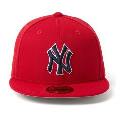 画像2: NEWERA（ニューエラ）“59FIFTY MLB Scarlet ニューヨーク・ヤンキース スカーレット” (2)