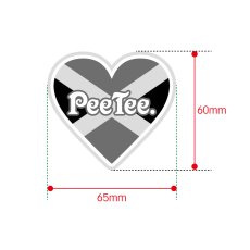 画像3: PeeTee. (ピーティー) “GROO PEE HEART WATERPROOF STICKER” (3)