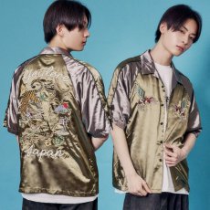 画像1: YOIDORE (ヨイドレ) “JAPAN スカジャンシャツ” (1)