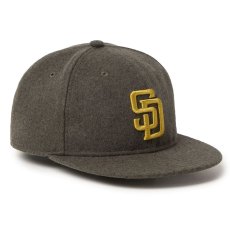 画像3: NEWERA（ニューエラ）“9FIFTY SB レザーストラップ MELTON メルトン サンディエゴ・パドレス カーキ” (3)