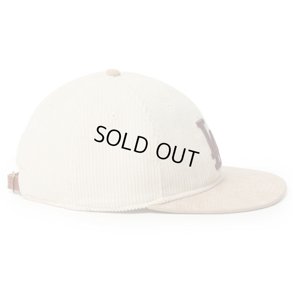 画像6: NEWERA（ニューエラ）“RC 9FIFTY レザーストラップ Corduroy コーデュロイ ロサンゼルス・ドジャース アイボリー ベージュ” (6)