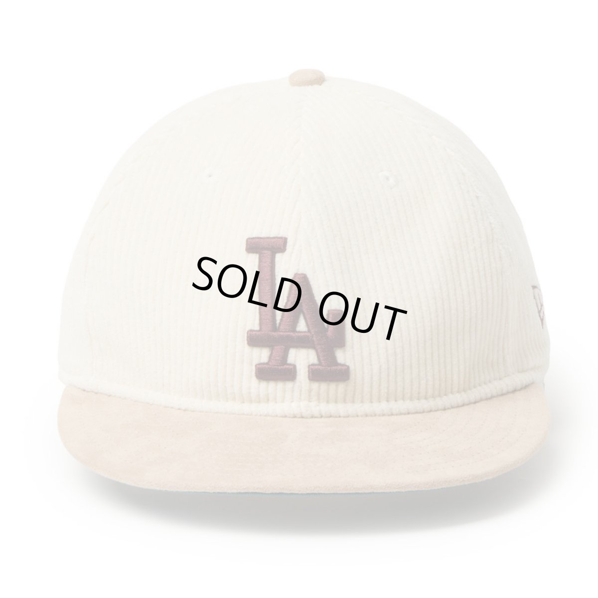 画像2: NEWERA（ニューエラ）“RC 9FIFTY レザーストラップ Corduroy コーデュロイ ロサンゼルス・ドジャース アイボリー ベージュ” (2)