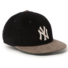 画像3: NEWERA（ニューエラ）“RC 9FIFTY レザーストラップ Corduroy コーデュロイ ニューヨーク・ヤンキース ブラック グレー” (3)