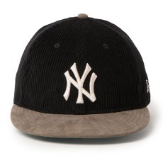 画像2: NEWERA（ニューエラ）“RC 9FIFTY レザーストラップ Corduroy コーデュロイ ニューヨーク・ヤンキース ブラック グレー” (2)