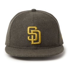 画像2: NEWERA（ニューエラ）“9FIFTY SB レザーストラップ MELTON メルトン サンディエゴ・パドレス カーキ” (2)