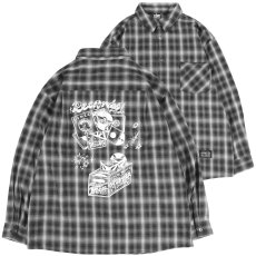 画像1: KINGSIZE（キングサイズ）“RECORD DISCO OMBRE CHECK L/S SHIRTS” (1)