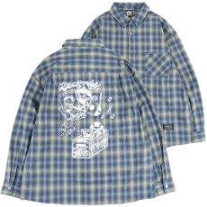 画像1: KINGSIZE（キングサイズ）“RECORD DISCO OMBRE CHECK L/S SHIRTS” (1)