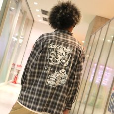 画像14: KINGSIZE（キングサイズ）“RECORD DISCO OMBRE CHECK L/S SHIRTS” (14)