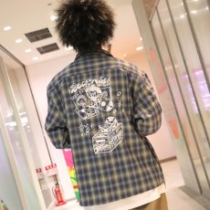 画像14: KINGSIZE（キングサイズ）“RECORD DISCO OMBRE CHECK L/S SHIRTS” (14)