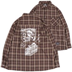 画像1: KINGSIZE（キングサイズ）“RECORD DISCO OMBRE CHECK L/S SHIRTS” (1)