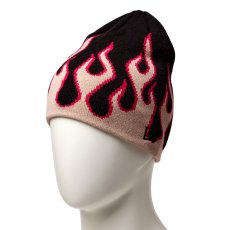 画像2: NEWERA（ニューエラ）“ベーシック ビーニー フレイム ブラック/ピンク” (2)
