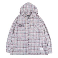 画像1: KINGSIZE（キングサイズ）“HOOD CHECK L/S SHIRTS” (1)