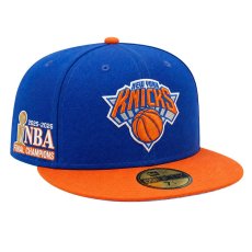 画像1: NEWERA（ニューエラ）“59FIFTY 2026 NBA Champions ニューヨーク・ニックス ライトロイヤル オレンジバイザー” (1)