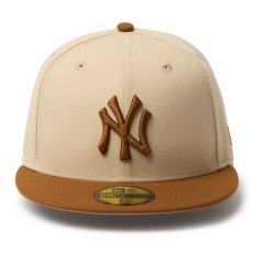 画像2: NEWERA（ニューエラ）“59FIFTY Powered by GORO（MIN-NANO） ニューヨーク・ヤンキース オーツミルク/ティラミス” (2)