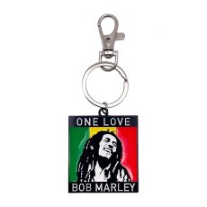 画像1: BOB MARLEY “One Love Metal Keychain / ワンラブメタルキーホルダー” (1)