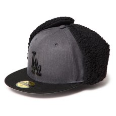 画像2: NEWERA（ニューエラ）“59FIFTY Dog Ear ドッグイヤー ロサンゼルス・ドジャース ヘザーグラファイト/ブラック” (2)