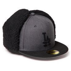 画像4: NEWERA（ニューエラ）“59FIFTY Dog Ear ドッグイヤー ロサンゼルス・ドジャース ヘザーグラファイト/ブラック” (4)